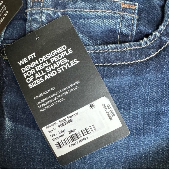 Silver Jeans Suki Skinny Midrise Curvy Fit Jeans 22W - Picture 16 of 16